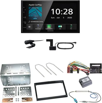 Produktbild von Kenwood DMX5020DABS Android Auto Einbauset für Citroen C2 C3 Berlingo Jumpy