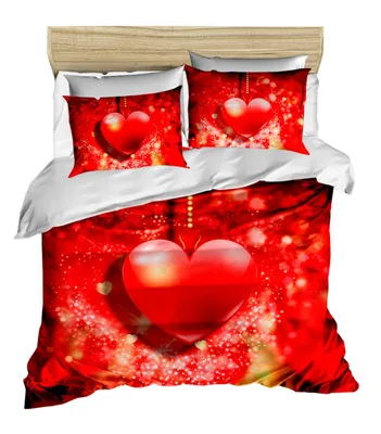 Obrázok produktu pre L'Essentiel Linge de Maison, 159, súprava prikrývok kráľovskej veľkosti (FR), 100 % POLYESTER-MIKROSATIN, červená, 240 x 220 cm