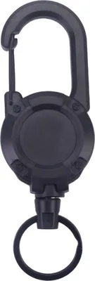 Produktbild von 1/8 Stück einziehbarer Schlüsselanhänger mit Stahldrahtseil, Karabinerhaken, Ausweishalter, Clip, Schlüsselring, strapazierfähig, für Outdoor-Camping, Klettern, Anti-Verlust-Schnalle