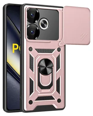 Obrázok produktu pre Techsuit CamShield Series puzdro pre Xiaomi Poco F6 – ružovo-zlaté