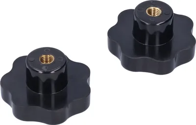 Image de 2Pcs Star Grip Knob 7-Star Tighten Nut Clamping Handle Machine Tool Accessories M12 x 80