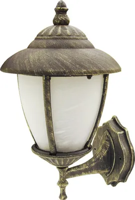 Zdjęcie produktu dla Kinkiet zewnętrzny Madrid złoty antyczny 1xE27x60W metal wym:37x20x23,5cm IP43 Rabalux