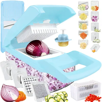 Image de Coupe-légumes, râpe à légumes, coupe-oignons, mandoline, coupe-légumes en dés, hachoir, râpe de cuisine, ustensiles de cuisine, accessoires de cuisine, gadgets pour la cuisine, pour la maison, pour les légumes