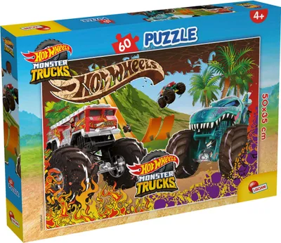 Image de HOT WHEELS Puzzle 50 x 35 cm, 60 pièces