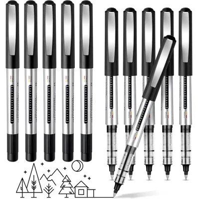 Produktbild von Gelstifte Schwarz 16 Stück 0.5mm Schnell Trocknend Glattes Schreiben
