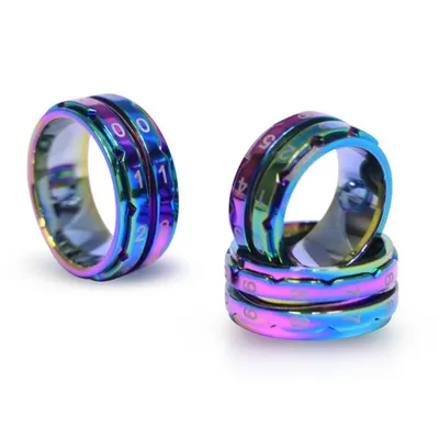 Produktbild von KnitPro Reihenzähler Ring Rainbow 10 - 19,8mm