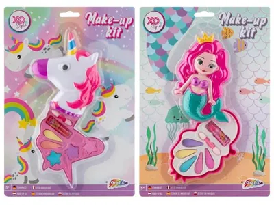 Immagine prodotto di Set di trucchi giocattolo Bongers su cartoncino con unicorno o sirena