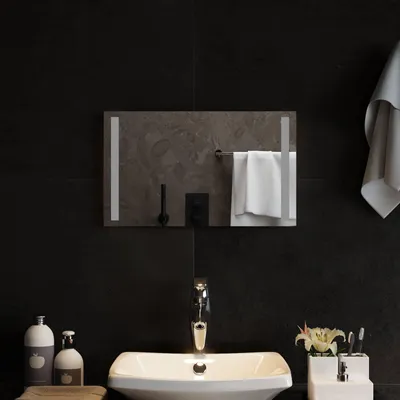 Produktbild von LED-Badezimmerspiegel Transparent 50 x 30 cm Gehärtetes Glas