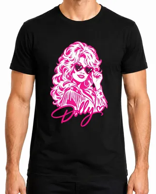 Produktbild von Dolly Parton Country Musik Sängerin Cowgirl Retro Fan Western Herren T-Shirt, Schwarz, M
