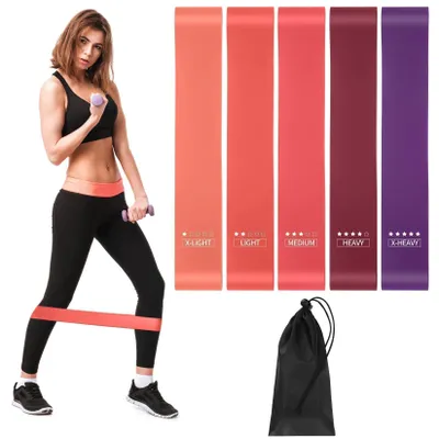 Produktbild von 5 Widerstandsbänder, Fitnessbänder für vielseitiges Training