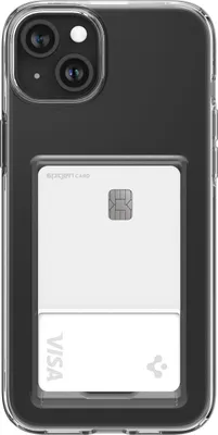 Produktbild von Spigen ACS06667, Cover, Apple, iPhone 15 Plus, 17 cm (6.7"), Transparent
