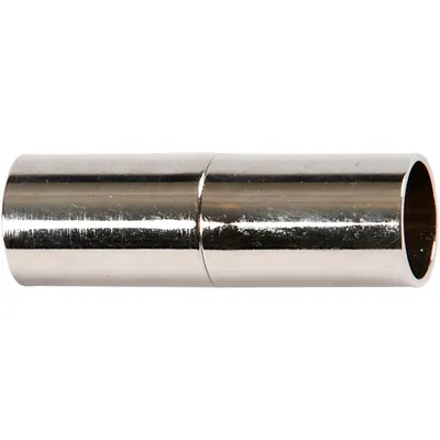 Produktbild von Magnetverschluss, L 23 mm, Lochgröße 6 mm, Versilbert, 2Stck.
