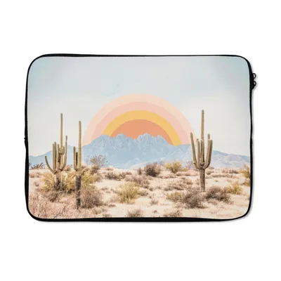 Produktbild von MuchoWow® Laptop Hülle 13 Zoll Kakteen - Pflanzen - Natur - Sonne Laptoptasche - Laptophülle - Sleeve - Rundumschutz