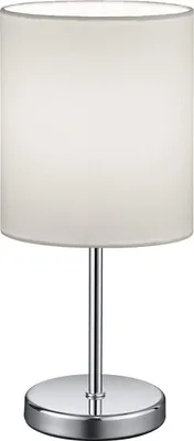 Produktbild von Tischleuchte JERRY 1 flammig Chrom Stoffschirm in Weiß - R50491001