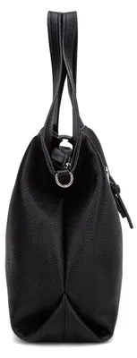 Zdjęcie produktu dla Torba ręczna Cerelia Pro damska wegańska skórapoliuretan z zamkiem Black B UNICA 34x28x14 cm