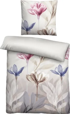 Produktbild von Biberna Bettwäsche wollweiß 1x 155x220 cm + 1x 80x80 cm