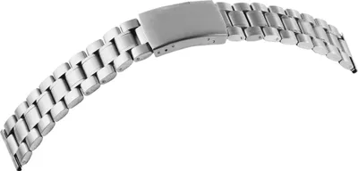 Produktbild von Gliederband Edelstahl Armband in silber, gebürstet, , 24 mm