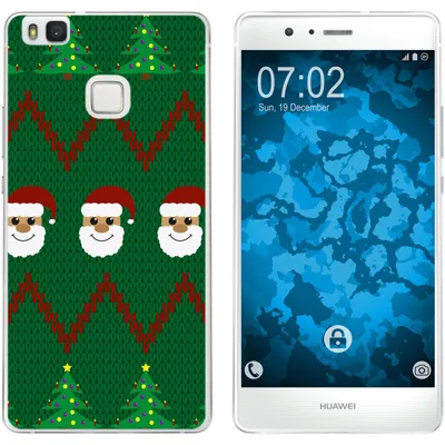 Produktbild von PhoneNatic Case kompatibel mit Huawei P9 Lite Silikon-Hülle X Mas Weihnachten X-Mas Sweater M7