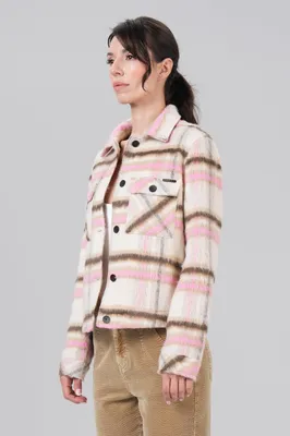 Produktbild von M.O.D Miracle of Denim Cropped Jacket Jacken Damen Purple Check