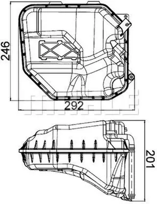 Immagine prodotto di Serbatoio di espansione del refrigerante MAHLE per AUDI Q7
