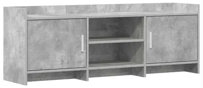Produktbild von vidaXL TV-Schränk 130 x 33 x 47 cm Betongrau Holzwerkstoff