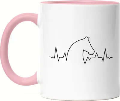 Produktbild von Pferd Tasse Rosa Pferdehufe Pferdeliebhaber Pferde Pferdeflüsterer Reiten Pony Hobbie Liebe Freiheit Leben