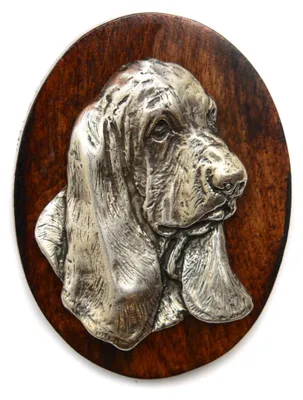 Produktbild von Basset Hound II - Hundeausstellungsbrosche, Startnummernclip, Hundeanstecker von Art-Dog