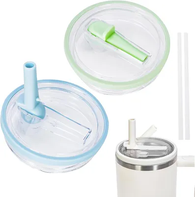 2er-Pack Ersatzdeckel für Stanley Quencher 40 oz, Hellblau+Hellgrün
