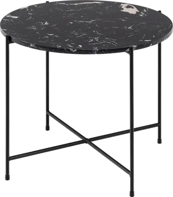 Obrázek produktu pro AC Design Avila, Boční/koncový kávový stolek, Kulatý tvar, 4 noha/nohy, Černá