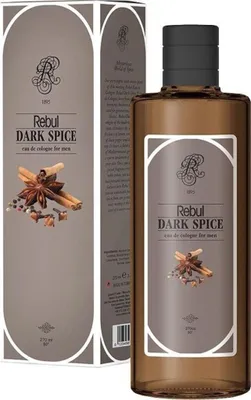 Produktbild von Rebul Eau De Cologne 270ml DARK SPICE Splash Lotion Glasflasche