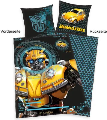 Produktbild von Transformers Bumblebee - Súprava posteľnej bielizne 135 x 200 cm + 80 x 80 cm