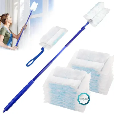 Zdjęcie produktu dla Wkład do mopów Swiffer do usuwania kurzu, 20 sztuk, z teleskopową rączką