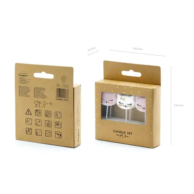 Immagine prodotto di PARTYDECO Candele di compleanno Kitten mix 2cm A6 05768