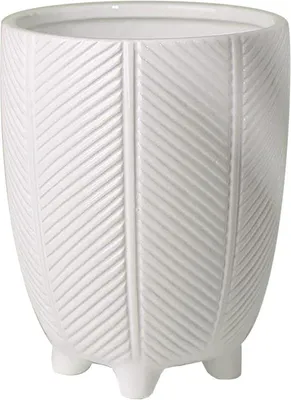 Obrázek produktu pro Keramické květináče – bílé – 19 cm – pro vnitřní i venkovní použití