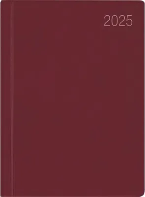 Produktbild von Taschenkalender 660 8,3x10,7cm 1 Woche/2 Seiten bordeaux 2025