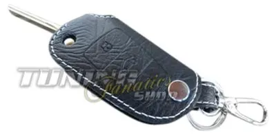 Produktbild von Schlüssel Tasche Etui Klappschlüssel LEDER WEIß für Audi A3 8P A6 4F A4 8E TT A5