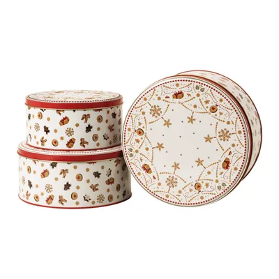 Obrázok produktu pre Hutschenreuther Sada 3 plechoviek na sušienky Christmas Love 02426-727511-05583