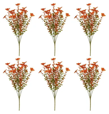 Produktbild von Herbstliche Kunstblumen, realistische künstliche Veilchen, künstliche Pflanzen, rustikale, langlebige Kunstblumen für die Dekoration im Innen- und Außenbereich, Vase, Veranda B