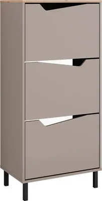 Obrázok produktu pre Sklápač topánok Vicco Marelle Béžový dub/Artisan 60 x 129.5 cm s 3 priehradkami, Model 57863