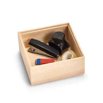 Immagine prodotto di Contenitore in pino, piccolo contenitore, organizer facile da pulire.