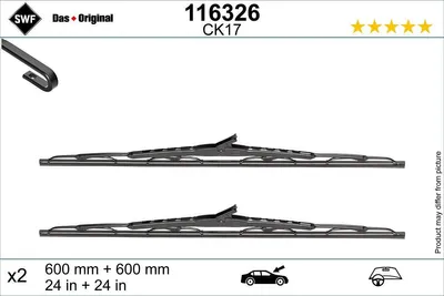 Immagine prodotto di SWF DAS ORIGINAL Spazzola tergicristallo anteriore per OPEL Meriva A (X03)