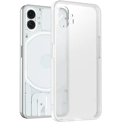 Image de Etui pour Nothing Phone 1, coque hybride transparente mate avec bumper TPU, étui de protection Transparent