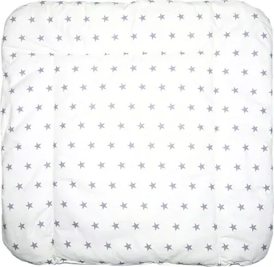 Produktbild von Baby Wickelauflage 70 x 85 cm Wickeltischauflage Auflage für Wickeltisch - 29. Sterne auf Weiß