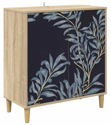 Obrázek produktu pro Komoda DOKKUM Sonoma, rozměry 69 x 33 x 75 cm, materiál: dřevovláknitá deska