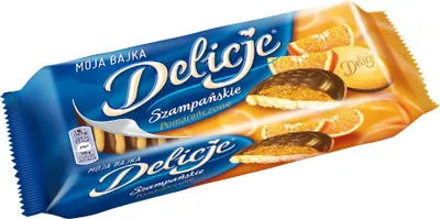 Produktbild von Delicje Pomaranczowe Kekse mit Orangen-Gelee und Kakao 147 g