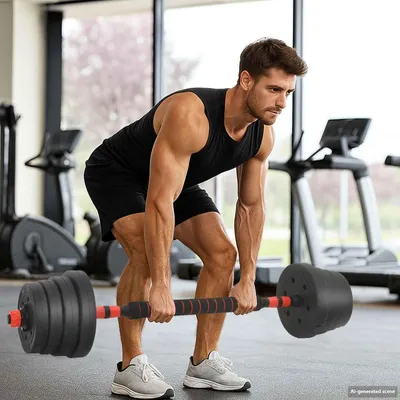 Immagine prodotto di Set di Manubri 4-in-1 40kg Nero e Rosso