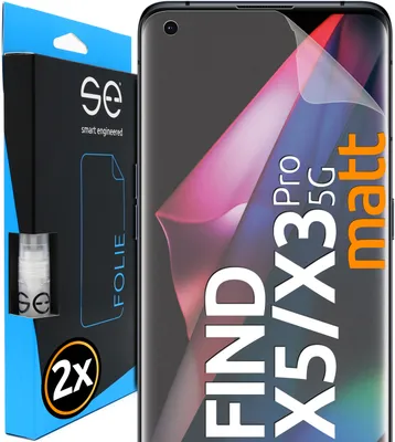 Produktbild von 2x se® 3D Schutzfolie (entspiegelt) Oppo Find X5 Pro / Find X3 Pro