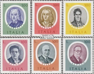 Produktbild von Briefmarken Italien 1975 Mi 1507-1512 (kompl.Ausg.) postfrisch Künstlerporträts