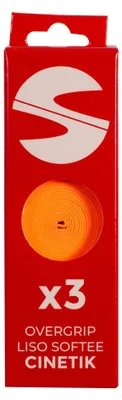 Obrázek produktu pro Balení 3 ks Overgrips Hladký Softee Cinetik Naranja Fluor ÚNICA
