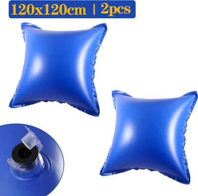 Produktbild von Bettizia Poolkissen Luftkissen 120x120cm Winterkissen Poolpolster Pool Abdeckung quadratisch für Schwimmbad geeignet als Winterabdeckung 2 Stück